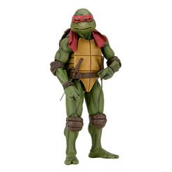 La potencia y determinación de Raphael se materializan en esta figura articulada de 42 cm a escala 1:4, fabricada en resistente PVC para reproducir con fidelidad cada músculo y textura de su caparazón. 