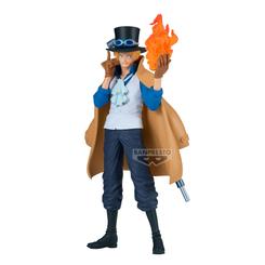 Fuego y elegancia coleccionista en 23 cm: la Figura Sabo One Piece de la línea Sabo King of Artist de Banpresto irrumpe con una presencia rotunda. Moldeada en PVC y ABS con licencia oficial, esta estatua no articulada