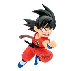 La figura Son Goku Match Makers Dragon Ball entra por los ojos antes de ocupar su sitio en la estantería. Tiene esa energía compacta y reconocible que convierte una pieza de 13 cm en un punto focal con mucha más presencia de la que su tamaño sugiere.