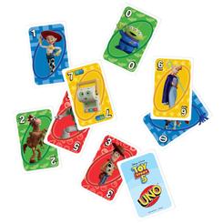 Juego cartas UNO Toy Story 5 Disney Pixar para mayores de 7 años, con personajes de la película y la regla especial “Carga completa”, basada en las cartas con icono de batería.