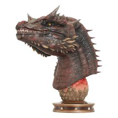 Añade un toque épico a tu colección con el busto de Caraxes de Juego de Tronos, de la línea "Legends in 3D". Este impresionante busto de poliresina, de aproximadamente 30 cm