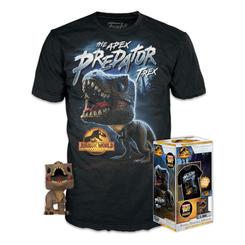 Si eres un apasionado de Jurassic World y te gustan los productos exclusivos, no te pierdas el set de minifigura y camiseta T-Rex de Funko. Este set incluye una camiseta de alta calidad con el diseño del temible tiranosaurio rex y una minifigura POP! 