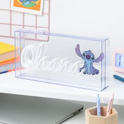 Dale un toque mágico y luminoso a tu espacio con la Lámpara LED estilo neón "Ohana" inspirada en Stitch. Con un diseño encantador de 15 x 30 cm, esta lámpara no solo ilumina, sino que también agrega un toque de diversión 