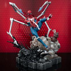 Entra en acción con el impresionante diorama de Marvel's Spider-Man 2 Marvel Gallery Deluxe, inspirado en el universo Gamerverse. Esta espectacular estatua de Spider-Man, perteneciente a la línea 'Marvel Gallery',