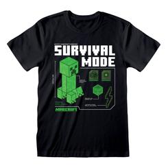 Directamente desde el universo pixelado más creativo del mundo, llega esta camiseta oficial de Minecraft - Survival, diseñada para quienes viven cada día como una nueva aventura. 