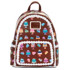 Con un aire dulce y elegante, la mini mochila Disney Princess Cakes de Loungefly fusiona el encanto de las princesas con la tentación de los postres en un diseño cuidado hasta el último detalle.