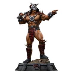 <p>Esta estatua con licencia oficial de «Mortal Kombat» está fabricada en resina. La estatua, a esca