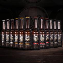 Pack de 12 botellines diferentes de Hidromiel Sabores secos. 6 Valhalla Aesir 33cl y 6 Valhalla Tradicional 33cl El Hidromiel se considera que es la primera de las bebidas alcohólicas que consumió el ser humano. 