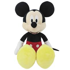 Un abrazo gigante del Ratón más famoso del mundo llega con este peluche de Mickey Mouse de 75 cm de altura, confeccionado en felpa ultrasuave que captura el diseño clásico de Disney