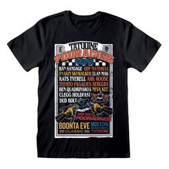 Explora la galaxia con la Star Wars Camiseta Podracing, imprescindible para cualquier seguidor de la saga. Esta camiseta de alta calidad está fabricada completamente en algodón