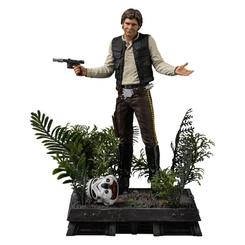 Han Solo Episode VI figura 22 cm impone presencia desde el primer vistazo y convierte cualquier espacio en un rincón de coleccionismo con personalidad propia. Esta estatua Star Wars oficial recrea con gran fidelidad 