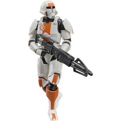 La armadura blanca con marcas naranjas corta la vista como una patrulla recién desplegada en plena Antigua República. Esta figura Republic Soldier The Old Republic Star Wars de 15 cm concentra presencia, nostalgia