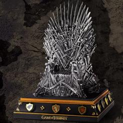 Imponente, detallado y cargado de historia, este sujetalibros del Trono de Hierro es una réplica oficial que rinde homenaje al icónico símbolo de poder de la serie Juego de Tronos. 
