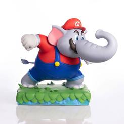 La estatua Elephant Mario de Super Mario Bros. Wonder convierte una de las transformaciones más sorprendentes del juego en una presencia rotunda de 43 cm. Esta figura de resina pintada captura a Mario con trompa