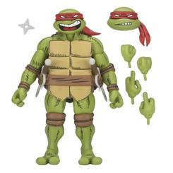 Figura Raphael Teenage Mutant Ninja Turtles 18 cm con estética de cómic clásico y una presencia que no pasa desapercibida ni un segundo. Esta versión de Raphael transmite fuerza, actitud y ese trazo contundente de viñeta 