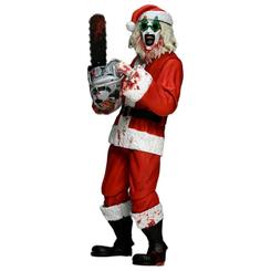 La figura Art the Clown Santa Suit Terrifier 3 no llega a una estantería para pasar desapercibida. El rojo del traje no suaviza la amenaza; la vuelve más incómoda y convierte esta versión navideña ensangrentada en una pieza de terror con presencia