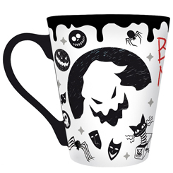 Taza oficial de Oogie Boogie el carismático personaje de Pesadilla antes de Navidad, realizada en cerámica con una capacidad de 0,25 litros, incluye grabados en el exterior.