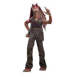 Entre la selva de Naboo y los corredores del Senado llega esta figura a escala 1/6 de Jar Jar Binks, una pieza de 33 cm diseñada por Hot Toys y distribuida por Sideshow que combina un esculpido facial completamente nuevo