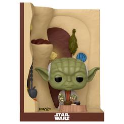La esencia más sabia y serena de Star Wars toma forma en una pieza que transmite calma, detalle y valor coleccionable desde el primer vistazo. Esta figura Funko POP Nooks Yoda in His Hut recrea en un cuidado escenario 3D