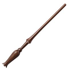 Magia con personalidad propia y un punto de encanto excéntrico. La Varita Mágica de Luna Lovegood de 30 cm reproduce el diseño visto en pantalla, con su empuñadura característica