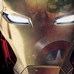 Espectacular Póster realizado en metal de Iron Man Civil War Divided We Fall Collection, el Póster tiene un tamaño aproximado de 45 x 32 cm.