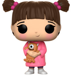 Tierna figura de Boo realizada en vinilo perteneciente a la línea Pop! de Funko. La figura tiene una altura aproximada de 10 cm., y está basada en la película Monstruos S.A. de la factoría Disney.