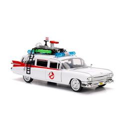 Nacido directamente del cine más icónico de los años 80, este coche Ecto Cazafantasmas a escala 1:24 convierte cualquier colección en una pieza con presencia, carácter y autenticidad. 