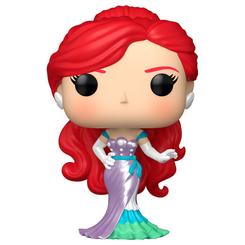 Encanto de cuento en formato de vitrina: esta Figura POP Disney Princesas Ariel captura la magia de La Sirenita con un modelado limpio en vinilo y colores brillantes que resaltan el movimiento del vestido y el inconfundible rojo del cabello. 