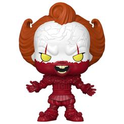 La Figura POP IT Bienvenidos a Derry Bloody Pennywise destaca desde el primer vistazo por su estética intensa y su fidelidad al universo del terror televisivo más reconocido. 