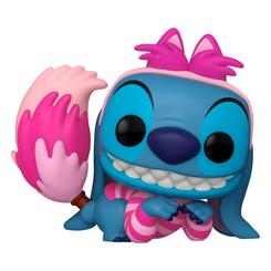 La magia de dos universos se fusiona en una figura de 9 cm que captura la chispa traviesa de Stitch enfundado en el icónico traje del Gato de Cheshire, moldeada en vinilo de alta resistencia 