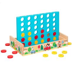 Magia Disney en cada jugada con el Cuatro en Raya de madera Disney: un clásico que reúne a pequeños y mayores en partidas rápidas, estratégicas y llenas de color. Este juego, ideal desde los 3 años