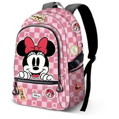 Un estilo encantador y práctico se une en esta mochila “Journey Minnie” de 44 × 31 × 18 cm, confeccionada en poliéster de alta resistencia con un acabado suave y ligero que resiste el desgaste diario. 