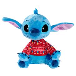 Navidad con chispa de ohana: el Peluche Stitch Navidad (Disney) luce su jersey invernal rojo y una expresión que conquista a primera vista, confeccionado en tejido extrasuave con detalles bordados