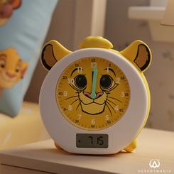 Magia de El Rey León en cada mañana con el reloj despertador Disney de Lexibook, un despertador infantil pensado para crear rutinas fáciles y felices: su luz nocturna cálida ofrece compañía segura durante la noche 