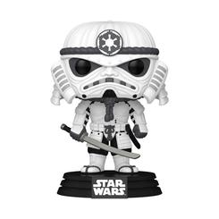 La presencia icónica del Imperio cobra vida en esta figura de vinilo Funko Pop de Stormtrooper, un diseño que destaca por la precisión de cada detalle y por la fuerza visual de su armadura reinterpretada con un estilo único.