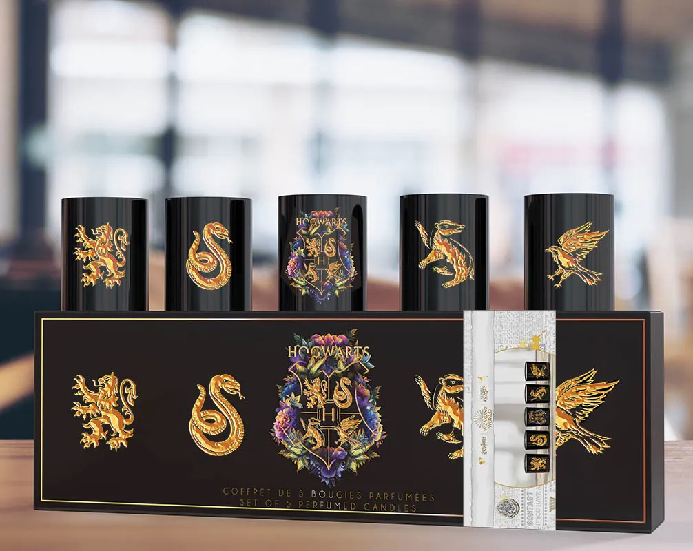 Caja de 5 velas aromáticas Harry Potter