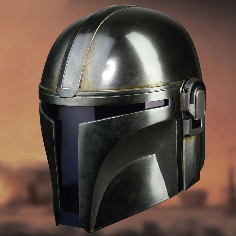 Casco de acero Mandalorian, casco mandaloriano de Boba Fett de Star Wars,  casco de acero mandaloriano