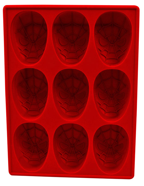 Molde de Silicona Máscara de Spider-Man Cubitera de Marvel