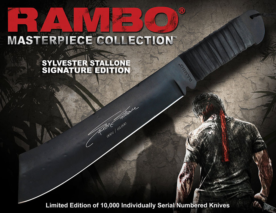 Cuchillo Rambo IV Sylvester Stallone Signature Edition