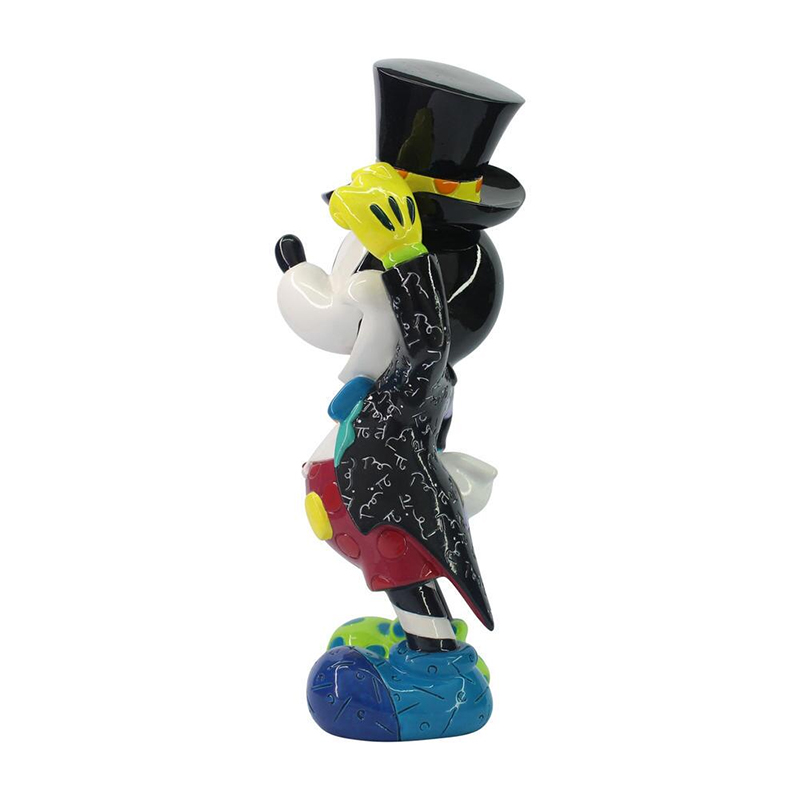 en Caja Disney Britto Mickey Mouse con Sombrero de Copa Figurita Coleccionable 
