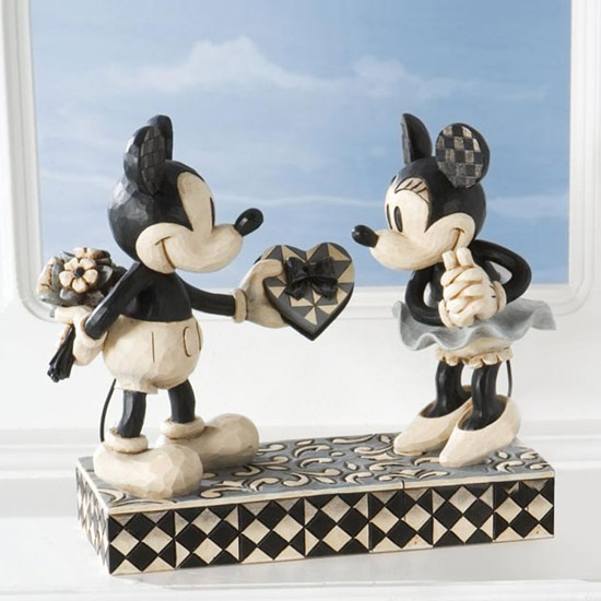 Figura Mickey y Minnie Mouse Amor Real