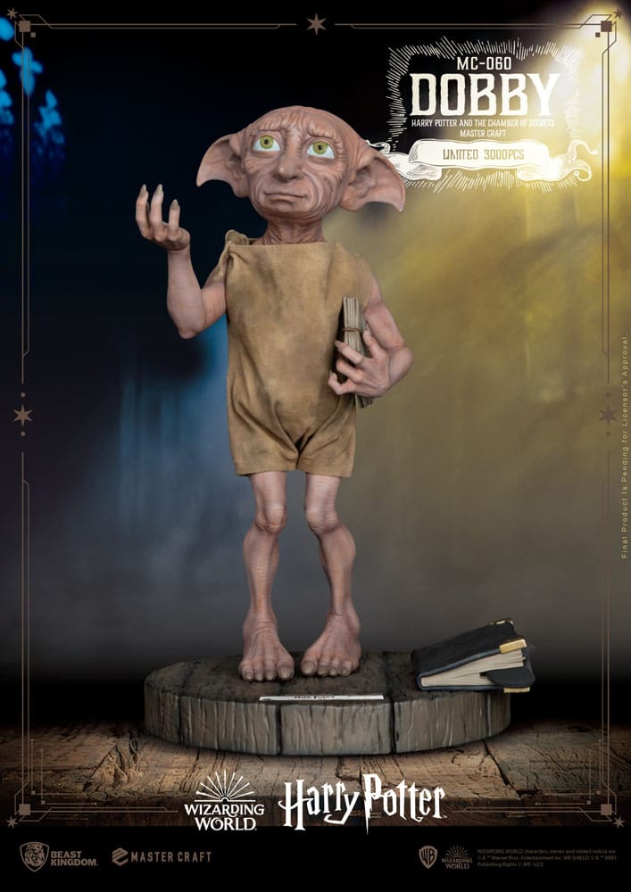 Portachiavi Ufficiale Harry Potter - Dobby L'Elfo Domestico - Replica In Miniatura Con Licenza Warner Bros, Altezza 5,1 Cm, Regalo Collezionista