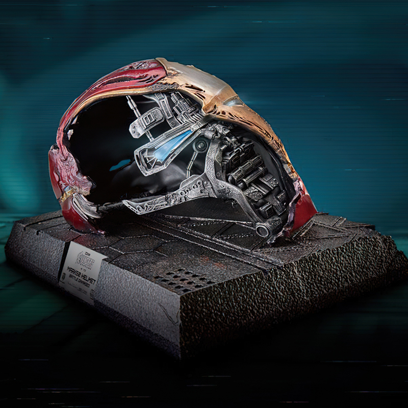 Iron Man Mark 50 Helmet Battle Damaged