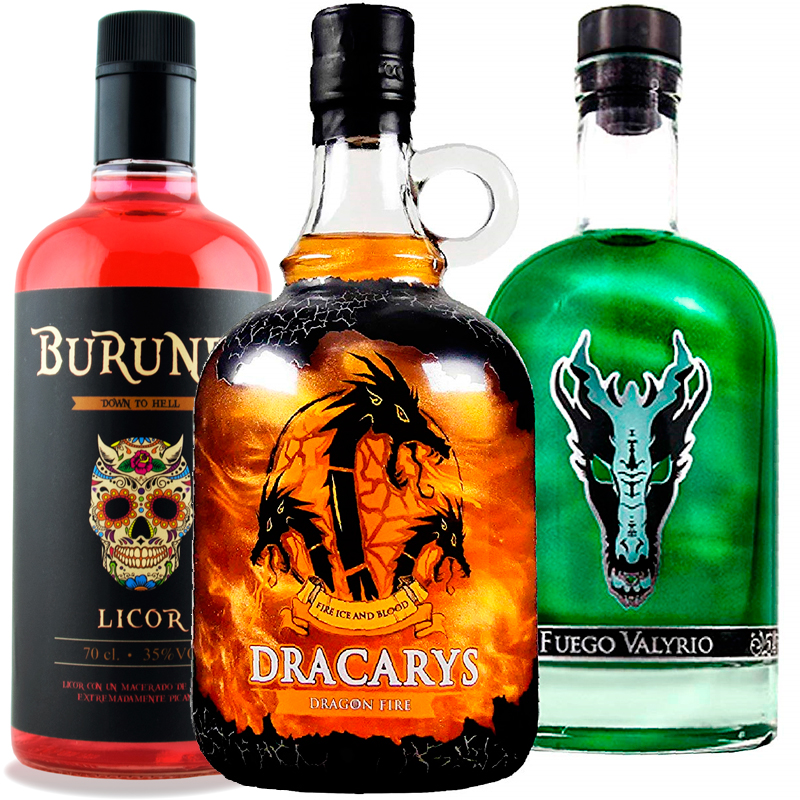 Pack Trio de Fuegos Dracarys Fuego Valyrio Burunda