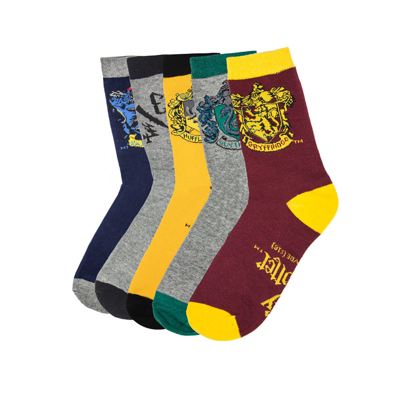 Harry Potter Calcetines Hogwarts para niños, paquete de 4