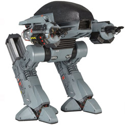 Figura articulada con sonido de ED-209 realizada por la firma Neca. La figura está basada en la película de 1987 RoboCop, el ED-209 está realizado en PVC.