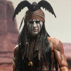 Detallada figura del fiel compañero Indio del Llanero Solitario Toro (Tonto) interpretado por el camaleónico Johnny Depp.