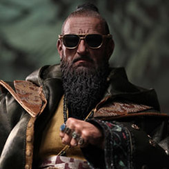 Detallada figura Movie Masterpiece Edición Limitada de Sir Ben Kingsley como El Mandarín en Iron Man 3.