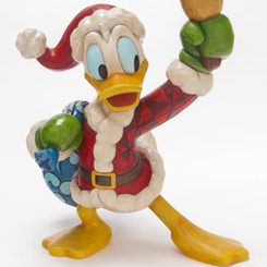 Figura del Pato Donald como Santa de Walt Disney, el artista Jim Shore ha elaborado esta figura de Navidad con unos 36 cm., de altura.