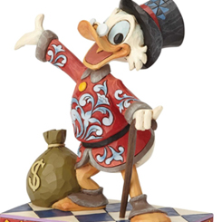 Figura del Tío Gilito Duck Tales, esta divertida figura tiene unas dimensiones aproximadas de 16,5 x 9 x 14 cm., se ha mezclado la magia de las figuras de Walt Disney con el arte Heartwood Creek 